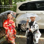 鎌ヶ谷市・道野辺八幡宮で七五三|雨の中でも笑顔の写真撮影